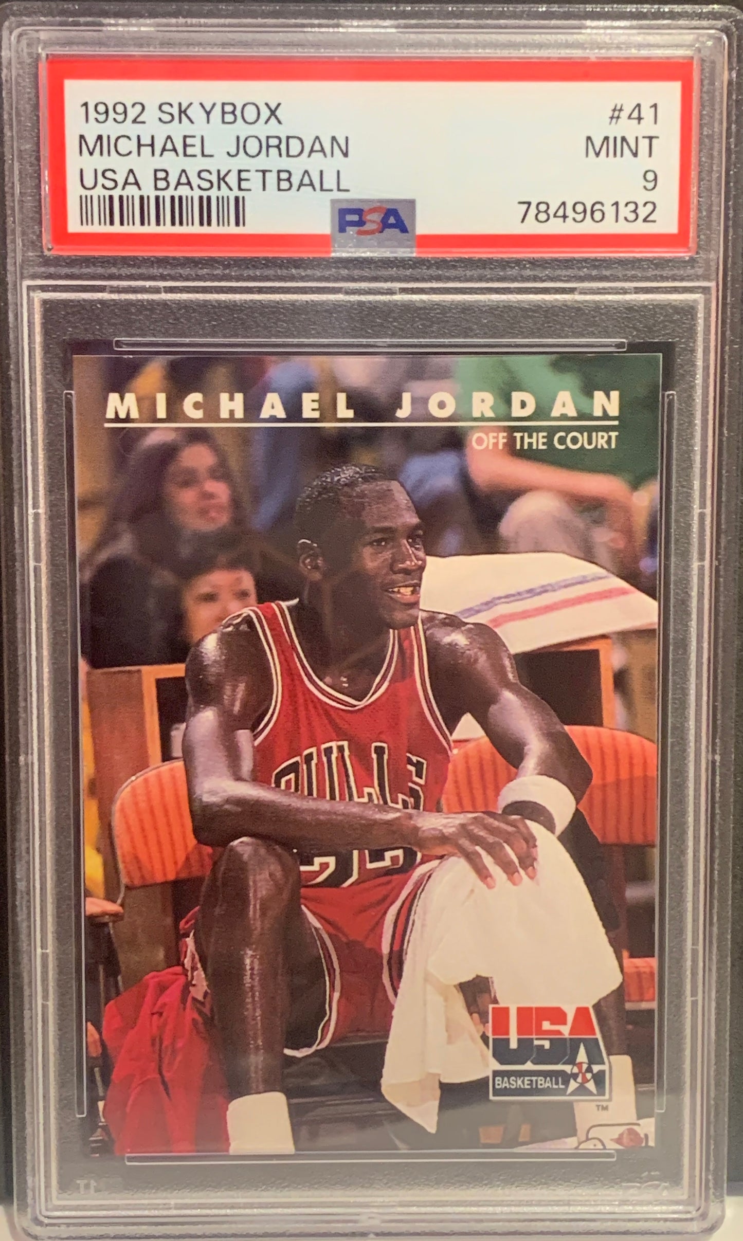 1992 SKYBOX MICHAEL JORDAN USA BASKETBALL #41 MINT 9