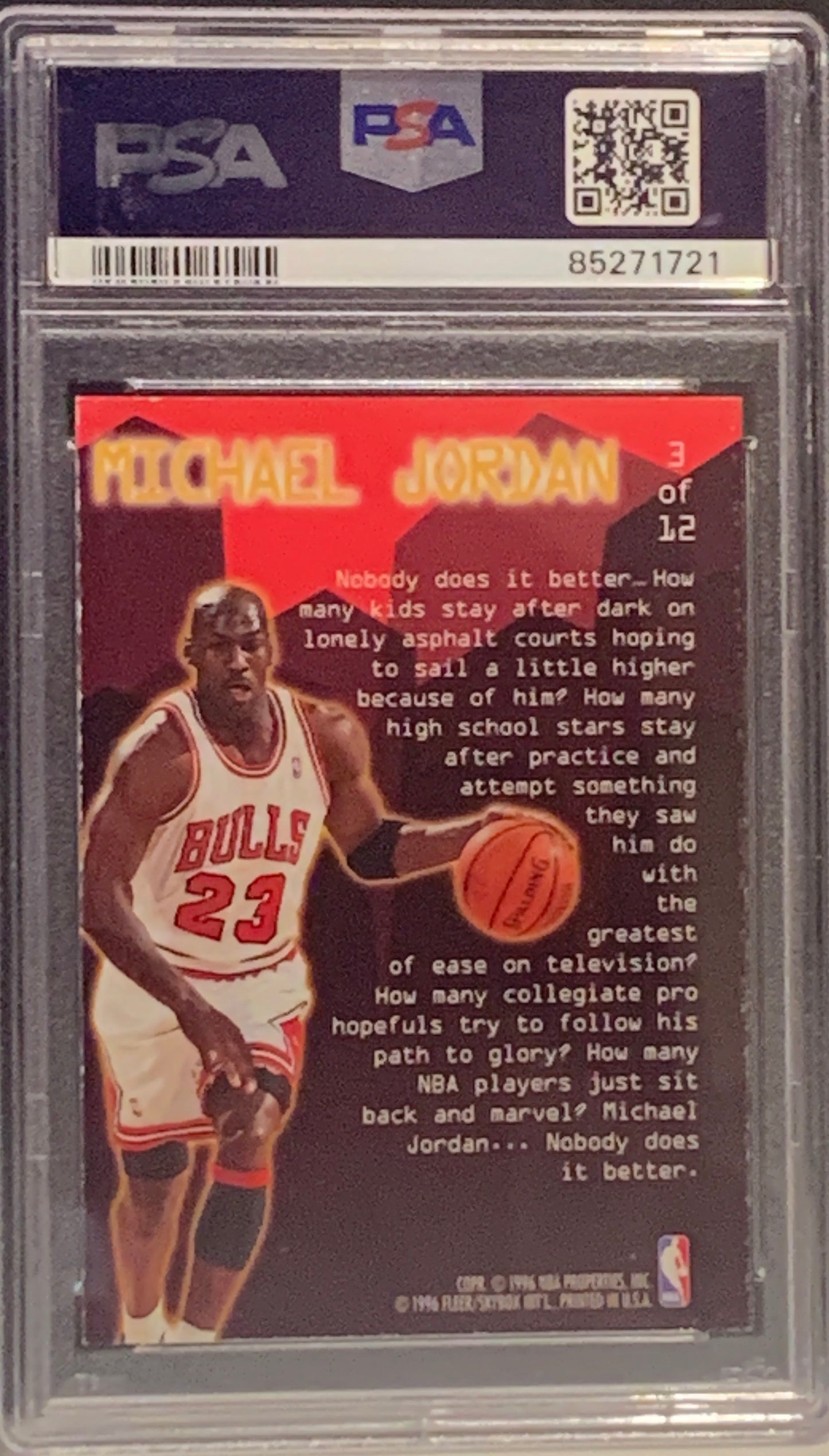 1995 ULTRA JAM CITY MICHAEL JORDAN #3 NM 7