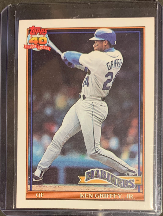 1991 TOPPS 40 YEARS OF BASEBALL KEN GRIFFEY JR. #790