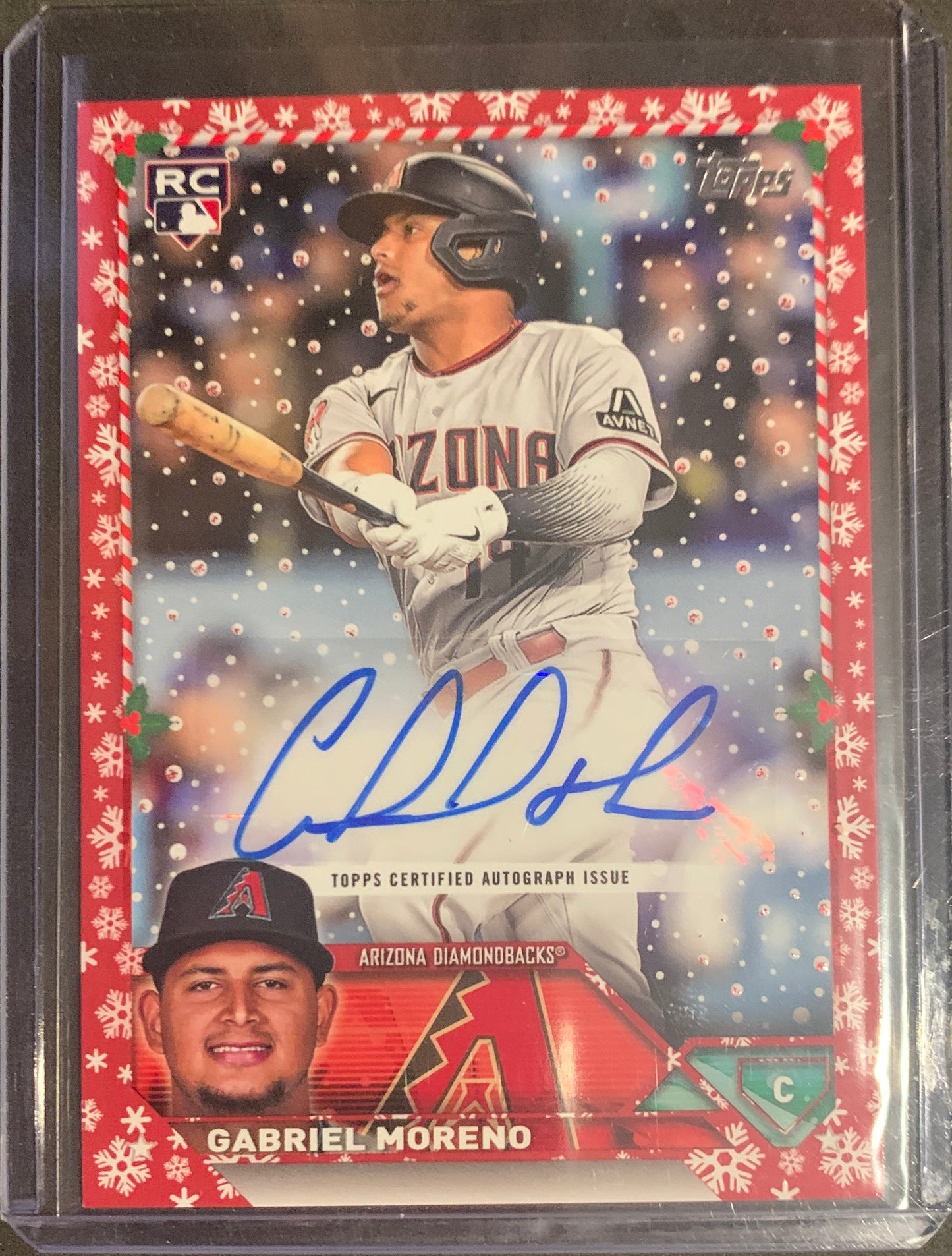 2023 TOPPS HOLIDAY SERIES CERTIFIED AUTOGRAPH ISSUE GABRIEL MORENO 11/25