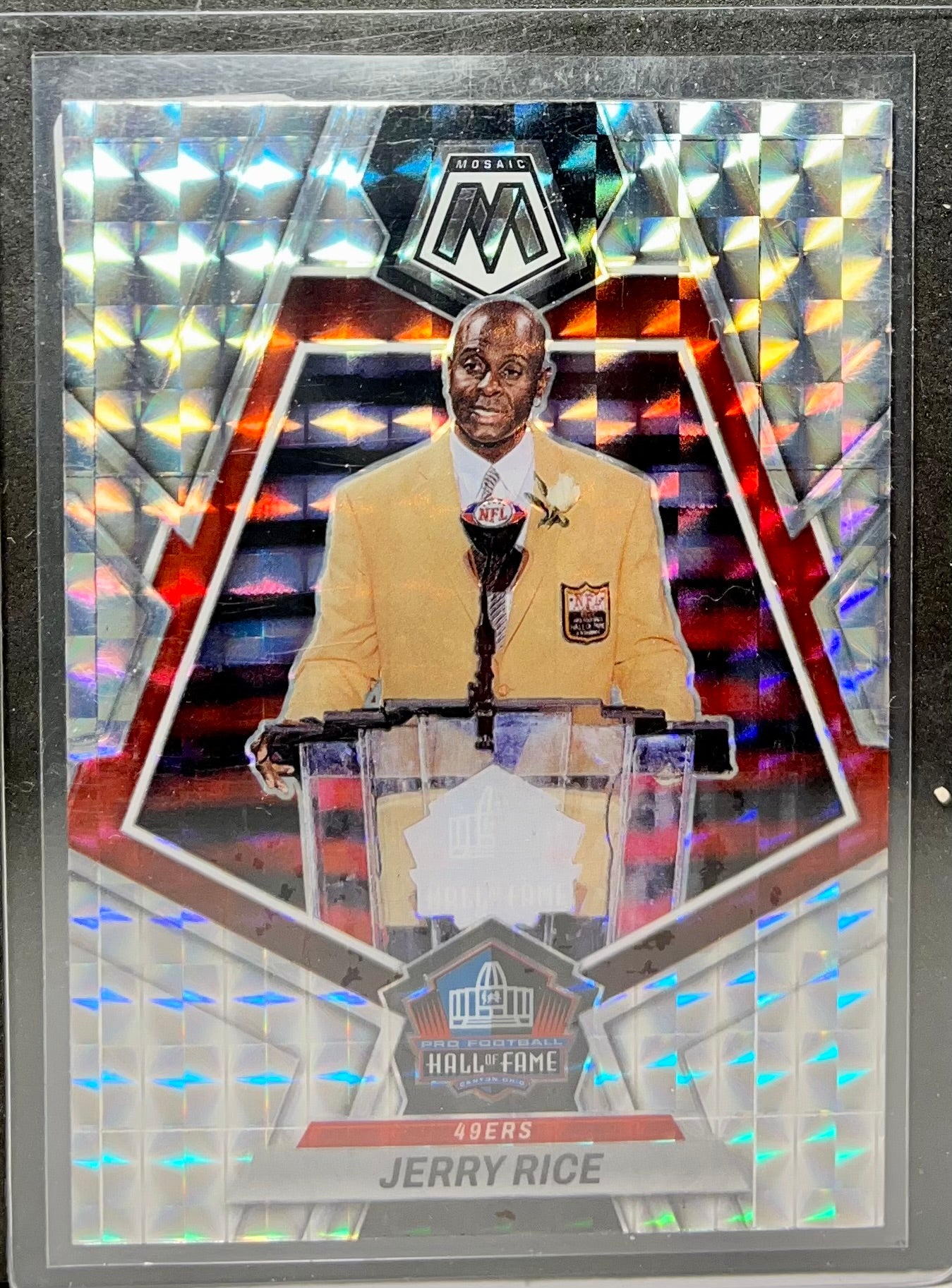 2023 PANINI MOSAIC JERRY RICE #271 PRIZM HALL OF FAME