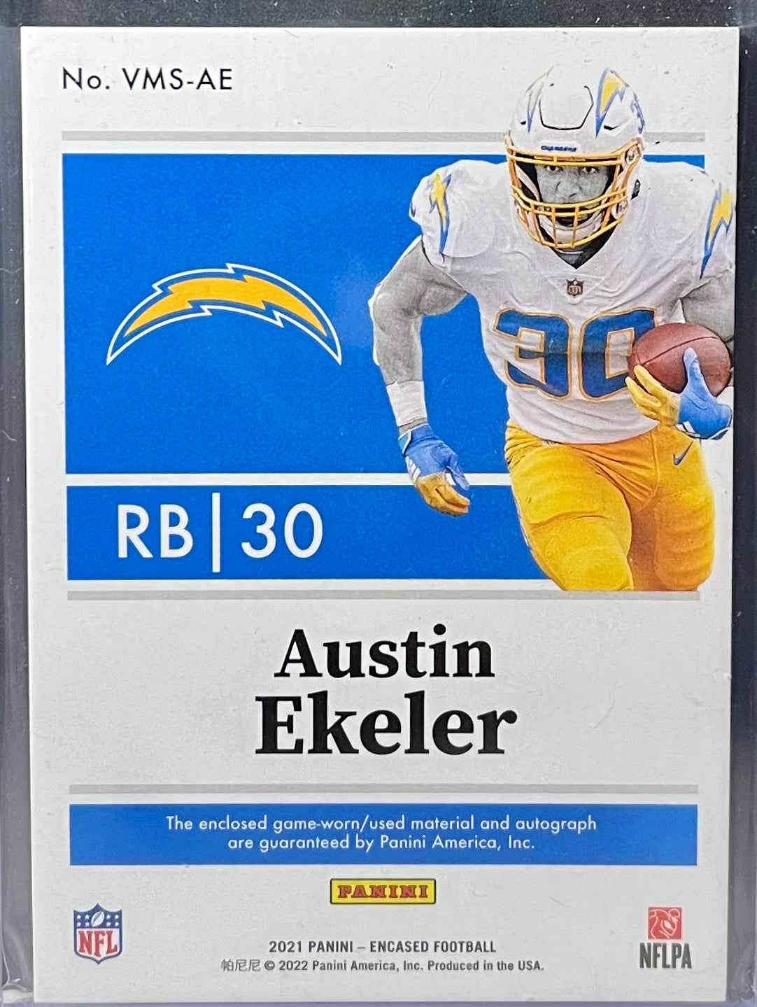 2021 PANINI ENCASED AUSTIN EKELER VAULTED VETERAN 05/50