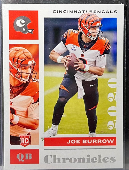 2020 PANINI CHRONICLES JOE BURROW BENGALS ROOKIE CARD