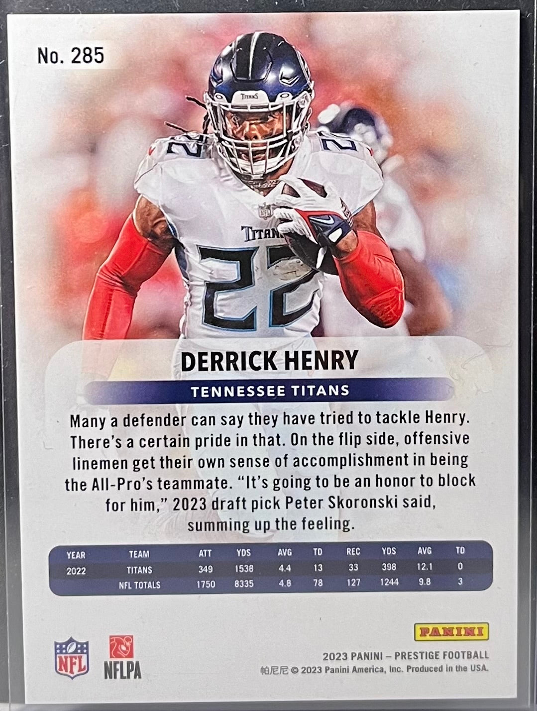 2023 PANINI PRESTIGE DERRICK HENRY 04/10 XTRA POINTS