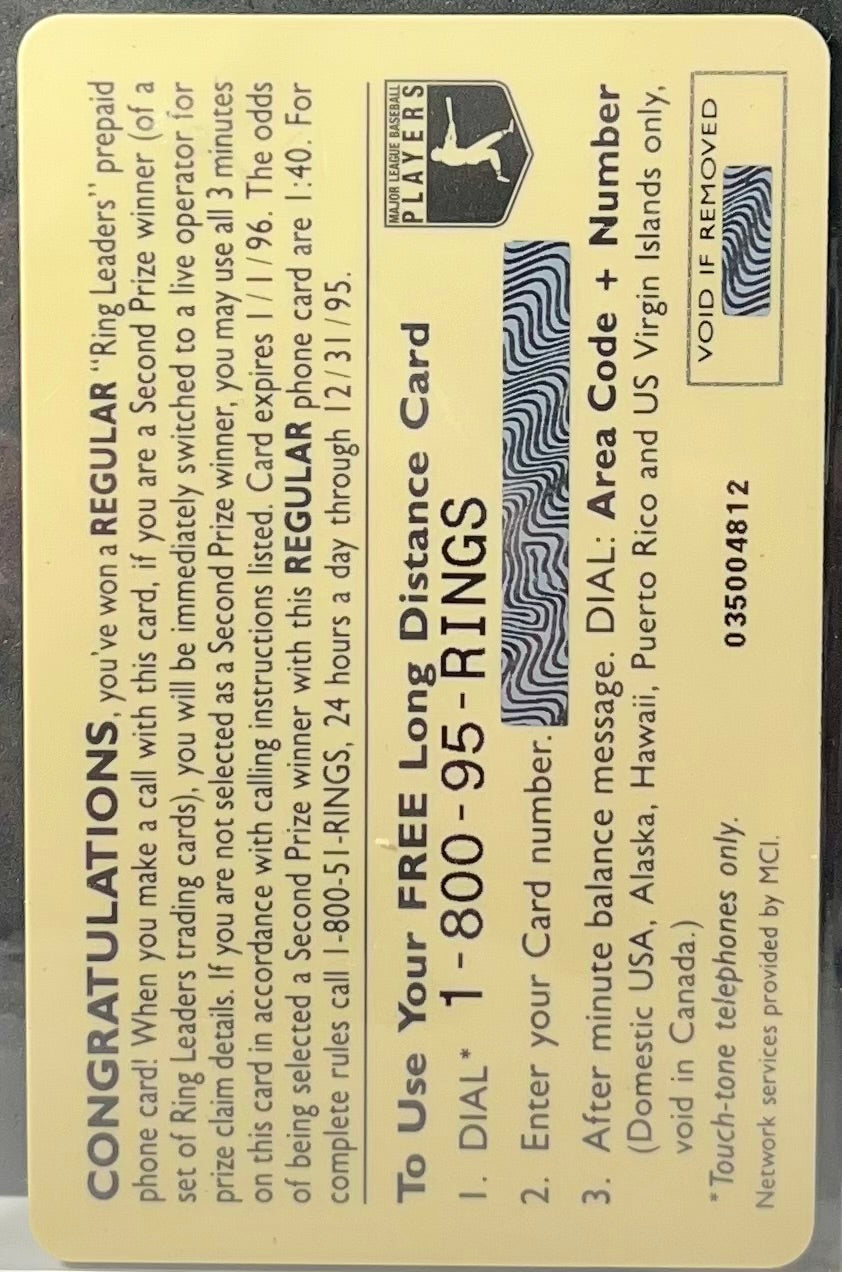 1990 ALL-STAR GAME 7-10-90 WRIGLEY FIELD CHICAGO TSC RING LEADERS