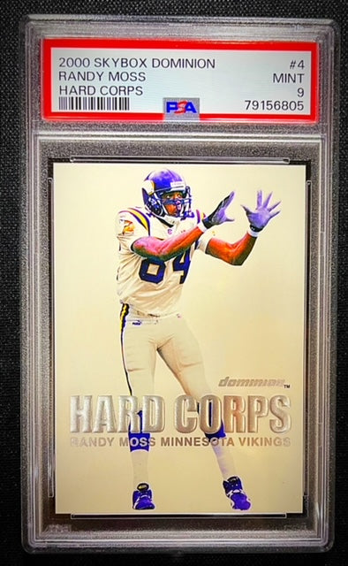 2000 SKYBOX DOMINION RANDY MOSS HARD CORPS #4 PSA MINT 9