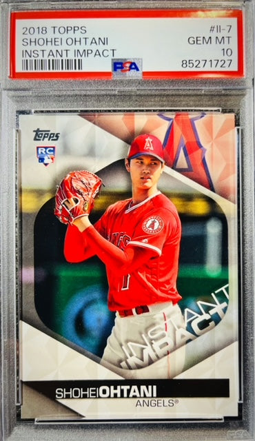 2018 TOPPS SHOHEI OHTANI INSTANT IMPACT #ll-7 PSA GEM MINT 10