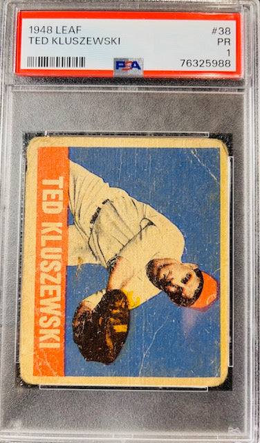 1948 LEAF TED KLUSZEWSKI #38 PSA 1 PR